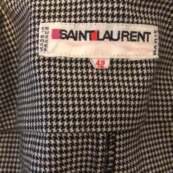 Yves Saint Laurent wool houndstooth dress FR42 - Picture 4 of 5